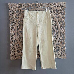 Maurices Women's Cream  Off-White Corduroy Pants Wide leg Size 10